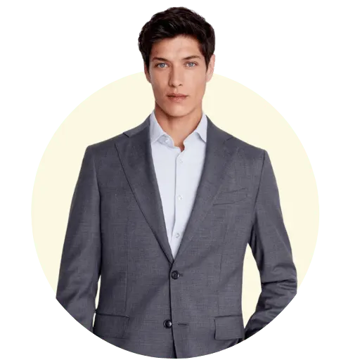 Professional business suit styling